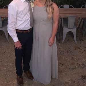 Silver Azazie Bridesmaid Dress